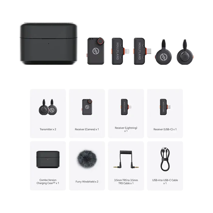 Hollyland LARK M2S Ultimate Combo 2-Person Wireless Microphone System - Image 2